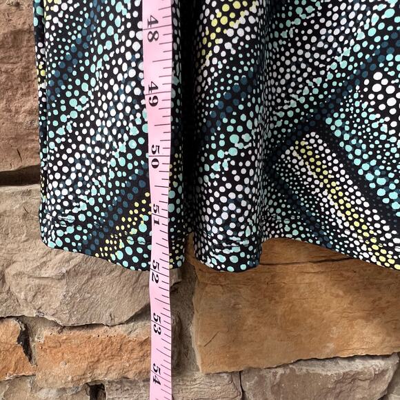 Susan Graver Petite XLP Liquid Knit Sleeveless Maxi Dress Snap Detail Multicolor - Picture 13 of 13